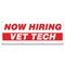 Signmission Now Hiring Vet Tech Banner Apply Inside Accepting Application Single Sided B-96-30319 - alternate 1